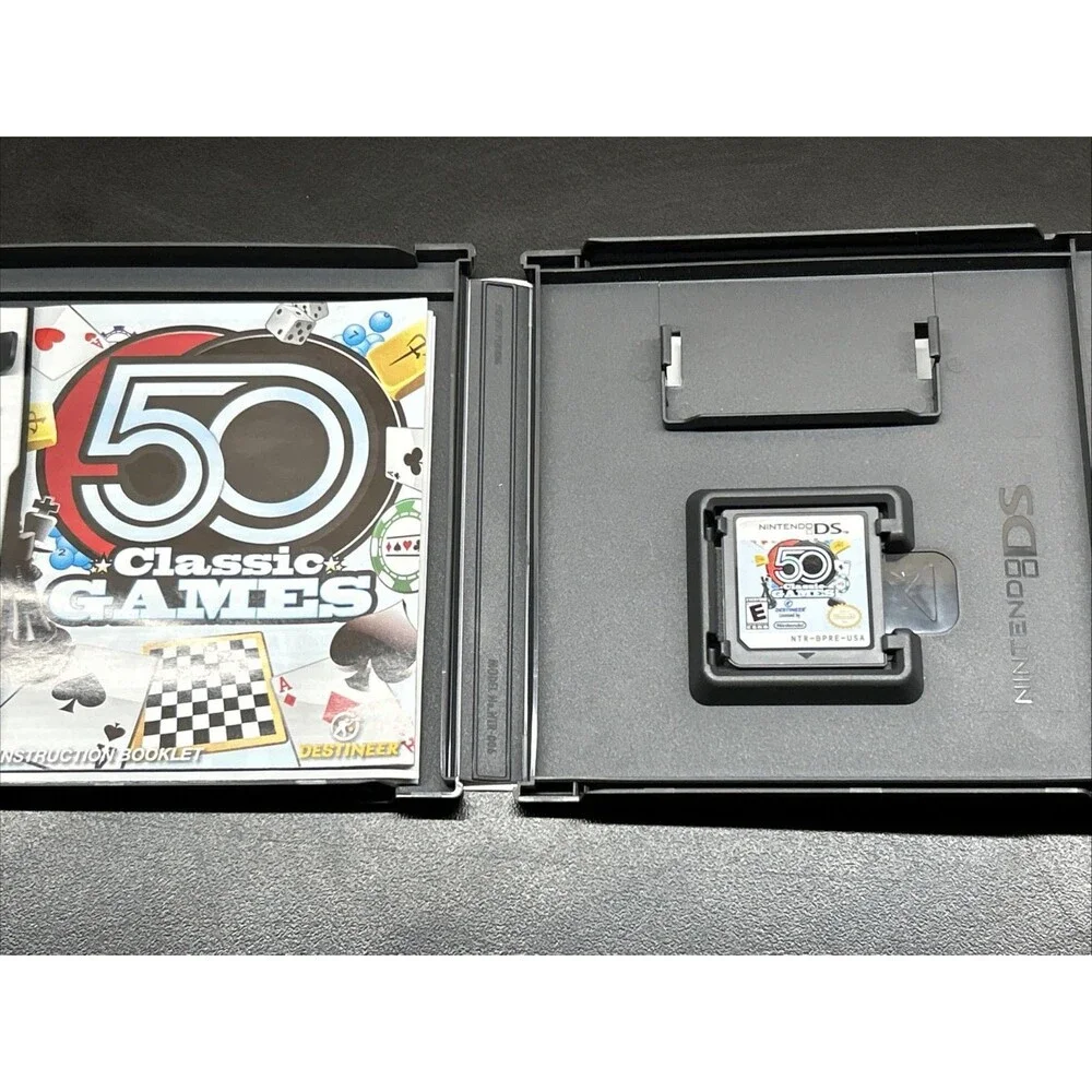 Nintendo DS 2009 - 50 Classic Games w/ Box & Manual Tested